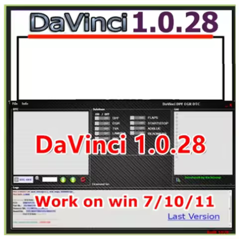 Davinci Software Newest 1.0.28 PRO CHIPTUNING REMAPPING DAVINCI REMAP Software Davinci Support Win 7