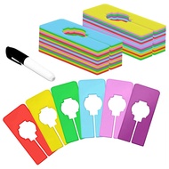 30 PCS Closet Rack Divider 6 Colors Rectangular Clothing Hanger Dividers Reusable for Sorting Clothe