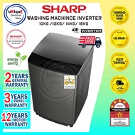 Sharp Top Load Washing Machine DD Inverter / Mesin Basuh Inverter 10KG / 12KG / 14KG /16KG