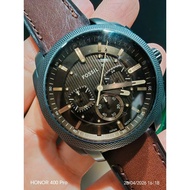 [NEW] FOSSIL Men Machine Chronograph Brown Leather Watch 44 mm Case FS6101