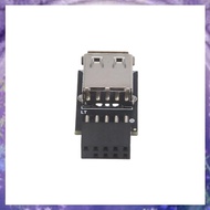 (Y W Z H)9Pin to 1 Port USB Adapter Connector PC Internal Motherboard 9Pin to USB2.0 Type A Female C