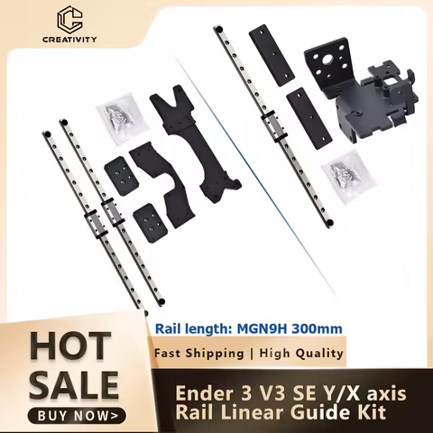 Ender 3 V3 KE X-Axis Dual Y Axis Upgrade kit With Backplate MGN9H 300mm Linear Rail Guide for ender 