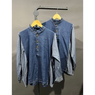 VAYRA SHIRT - PLAIN TOP - DAILY TOP - WORK TOP - COLLEGE TOP - TOP - DENIM TOP