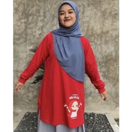 17 August 2025 Jumbo Women's Long Sleeve T-Shirt Jumbo Tunic T-Shirt 3XL 4XL 5XL 6XL 7XL 8XL 9XL 10 