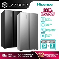 Hisense 620L Side by Side Refrigerator RS666N4ABNIV | RS666N4ACNIV (NEW) | RS666N4ACN | Toshiba 591L Side By Side Inverter Refrigerator With Water Dispenser GR-RS682WE-PMY | Sharp 500L SJX508MS | Fridge | Peti Ais | Peti Sejuk