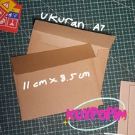 AESTHETIC KRAFT ENVELOPE SIZE A7 11X8.5 CM BROWN KRAFT ENVELOPE/ ENVELOPE PACKING ENVELOPE ENVELOPE 