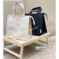 Japan 3COINS Cold Storage Bag Insulation Black Beige Meal Lunch