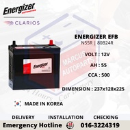 ENERGIZER EFB N55R | 80B24R AUTOMOTIVE CAR BATTERY