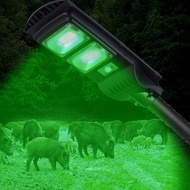 Hog Lights Set for Night Hunting, Deer Night Feeder Lights, Solar Powered Green Light with Motion Ac