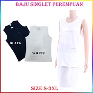 BAJU HAJI ZIP PEREMPUAN SINGLET ( Berpoket Zip) Untuk Umrah & Haji 100% Cotton Material cotton