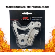 CALIPER BREMBO CALIPER NISSIN BRACKET YAMAHA Y15 V1 V2 / Y15ZR V1 V2 2 POT P34 BELAKANG BRACKET SAJA