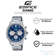 [Official 18 Months Warranty] Casio Edifice EFR-575D-2A Men's Stainless Steel Strap Chronograph Watc