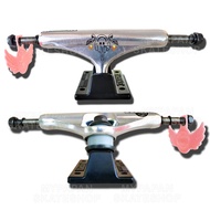 Enigma Truck Finger Series Color Silver Black Size 5.25 & 5.5 [ For deck size 7.8, 8.0, 8.125, 8.25 