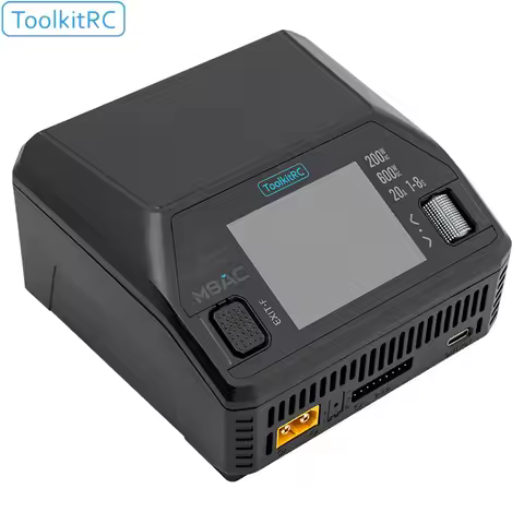 ToolkitRC M8AC Smart Lipo Battery Charger Discharger for 1-8S LiHV Lipo Battery PD 65W FPV Model Par
