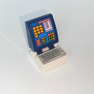 MESIN Lego minifigure Restaurant supermarket/ store cashier machine - cashier machine - biru