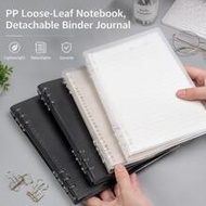1pc Loose-Leaf Notebook, B5/A5 Size, With Removable Ring Binding, Soft Anti-Collision Cover, Lined P