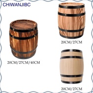 [chiwanjibc] Oak Wine Barrel Wood Wine Barrel Vintage Port Keg Aging Whiskey Bucket Dispenser for Wh