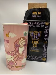 7-11 ANNA SUI x KITTY聯名雙層陶瓷馬克杯 飛行款