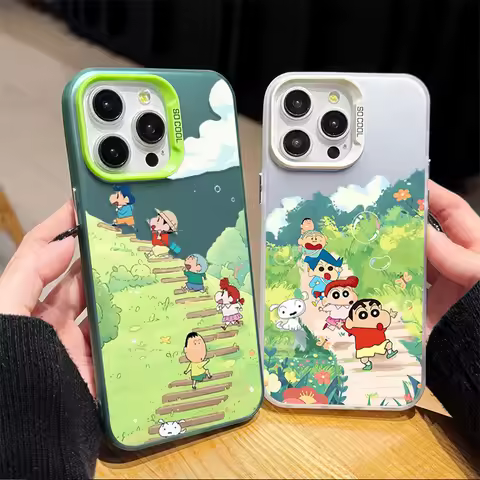 Crayon Shin chan Case Pastoral Case for Galaxy S26 S25 S24 S23 S22 S21 Plus Ultra S25 Edge S25 S24 S