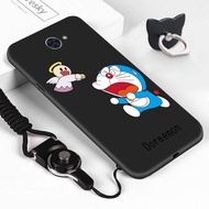 Jinsouweเคสมือถือเคสโทรศัพท์เคส Huawei Y7 2017 (ไม่มีลายนิ้วมือ) แมวการ์ตูนน่ารักSoftcase Lovely Doraemon Catโทรศัพท์มือถือปลอกซิลิโคนยางเคสโทรศัพท์ฝาครอบ