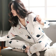 574 100% Cotton Pajama For Women Winter Soild Pink Pijamas Feminino Warm Sleepwear White PJ 20 Nuv