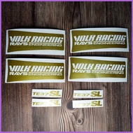 ❀ ☽ ❃ Volk Racing Rays Engineering TE 37 Super Lap SL Mags Decals Rim Stickers