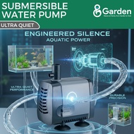 8GARDEN Submersible Water Pump 500L/H 2000L/H | Ultra Quiet | Adjustable Flow | Aquarium | Pond | Hy