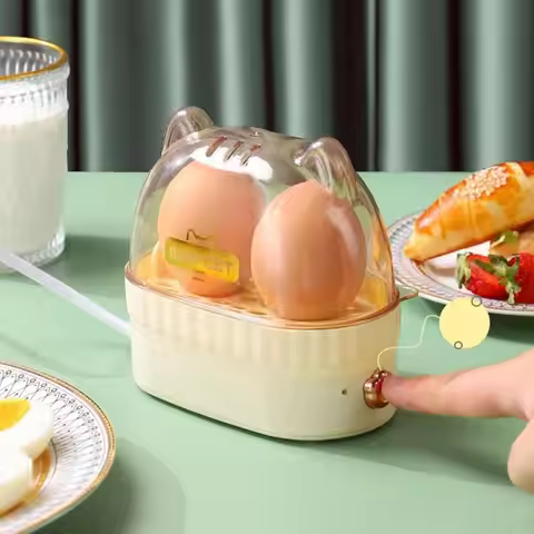 Egg Boiler Machine Electric Hard Boiled Egg Maker Safe Using Egg Boiler Machine Steamer with Timer O