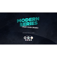 Modern Series Package  Overlay / Screen Theme / Widget Theme (STREAMLABS OBS / OBS Studio)