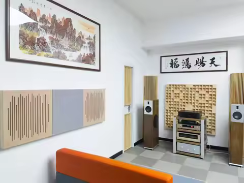 Brand New Japan/Korea Pine Wood Soundproof Wall Panels Bass Trap for HIFI Room Low-Frequency Corner 