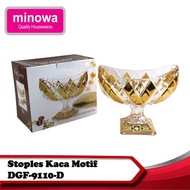 Minowa Gold Patterned Glass Jars canister Jars Crystal Jar/s Cake Jars 9110D