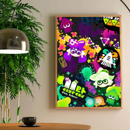 2025 1pc Game Splatoon 3 Poster Poster Art Print Bar Living Room Furniture Decor