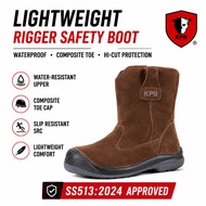 KPR L-291 Lightweight Rigger Safety Boot Waterproof Composite Toe Hi-Cut Pull-Up Safety Work Boots S