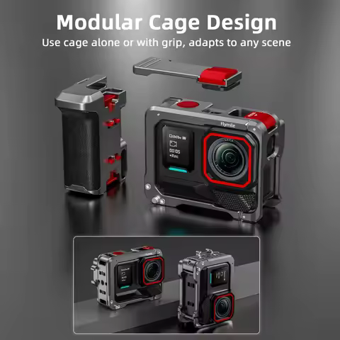 For Insta360 Ace Pro 2/Ace Pro Grip Kit Camera Metal Frame Case Bunlle With Lens Cap For Insta 360 A