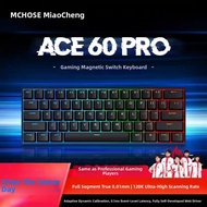 MCHOSE Ace60/68 Mechanical Keyboard Magnetic Axis Gaming Esports Customizable USB Interface Office H