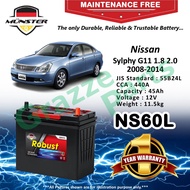 Münster Robust MF CMF NS60L | 55B24L (45AH) Car Battery Bateri Kereta for Nissan Sylphy G11 1.8 2.0 