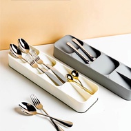 JiaYe--Kitchen Drawer Cutlery Organizer, Divided Storage Box for Knives, Forks, Spoons and Tableware