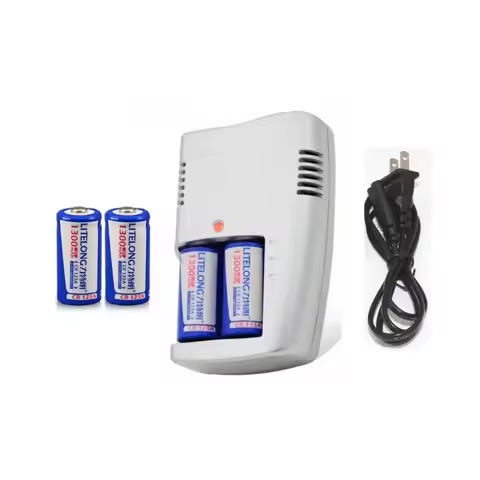 4pcs/lot 3.0v CR123A rechargeable battery LiFePO4 1300mAh lithium battery with smart CR2 CR123A batt