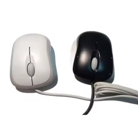 RU+For Microsoft 600 Multimedia Silent Waterproof Wired Keyboard & Mouse, Office & Gaming, Basic Opt