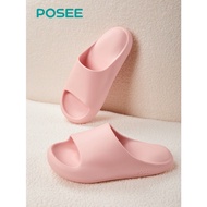 Posee รองเท้าแตะลําลอง พื้นหนา กันลื่น ลายอุ้งเท้าแมวน่ารัก เหมาะกับฤดูร้อน สําหรับผู้ชาย ผู้หญิง ใส