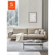 Steroland Genuine Leather Sofa Italian Minimalist Sofa Living Room Genuine Leather Simple Designer H