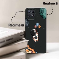 Casing Realme Narzo 50/8i - Fashion Astronaut Softcase - PICKS STORE - Candy Series - All Type Compa