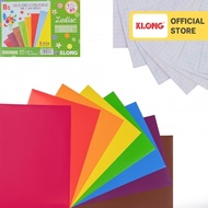 [COMBO 3/1] KLONG B5 8-color handmade paper with decal stickers, 8 sheets/book; MS: 716 ;
