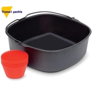 Air Fryer Non-Stick Baking Pan for Philips Airfryer,Power Airfryer,Silicone Oven Mitts Air Fryer Accessories 7Inch