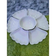 BỘ BÁT ĐĨA HOA MẶT TRỜI NHỰA BỘ BÁT ĐĨA CÚNG CAO CẤP