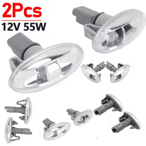2Pcs 12V 55W Side Marker Light Repeater Light Lamp 6325.G3 Turn Signal Lamp for C1 C2 C3 Picasso Ber