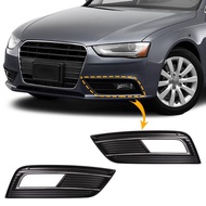 Fog Light Grill Cover Frame Lamp Shade Under Front Bumper For Audi A4 Accessories 2013 2014 2015 201