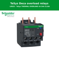 Schneider Electric Thermal overload relayรุ่น Tesys Deca16-24A1NO+1NCclass 10Ascrew clamp (LRD22)