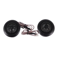 2 pcs Duro Dome Car Stereo Speakers High Dome Car Tweeters, Black