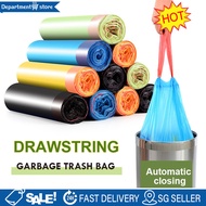Trash Bag 45 x 50cm (1 Roll 15pcs) / Drawstring Garbage Bag / Rubbish Bag / Plastic Bag for Rubbish 